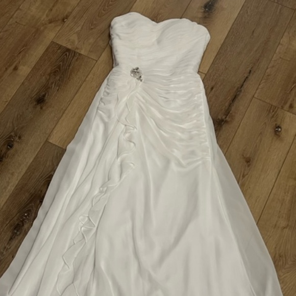 Symphony of Venus Ruched Strapless Wedding Dress - Picture 4 of 11